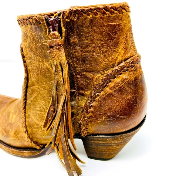 OLD GRINGO Rust Brown Adela Ankle Cowboy Boot Short Bootie 10 Western Cowgirl - Picture 9 of 12